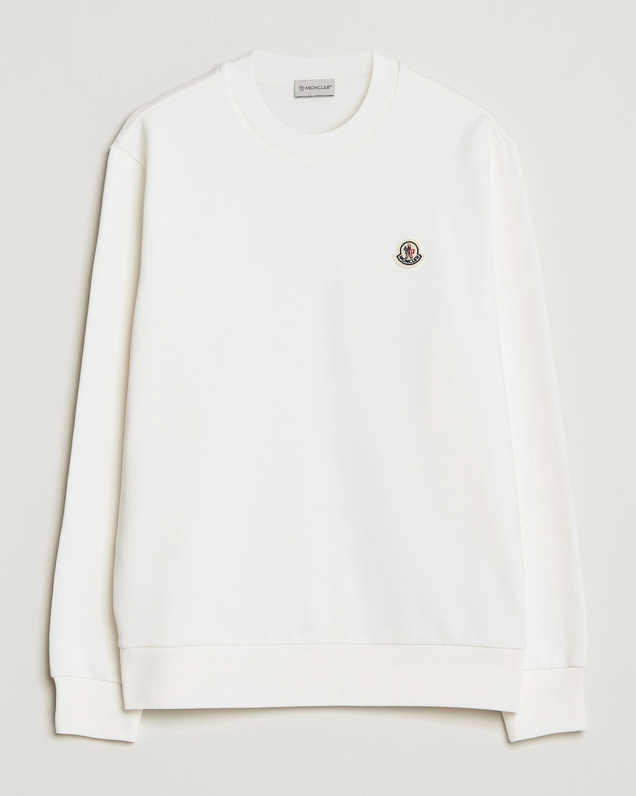 Herre | Trøjer | Moncler | Logo Patch Sweatshirt White