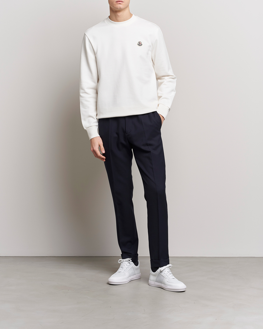 Herre | Trøjer | Moncler | Logo Patch Sweatshirt White
