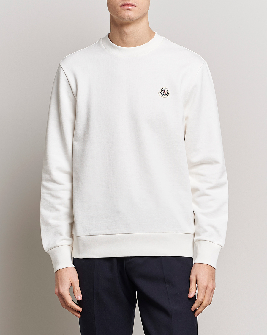 Herre | Trøjer | Moncler | Logo Patch Sweatshirt White