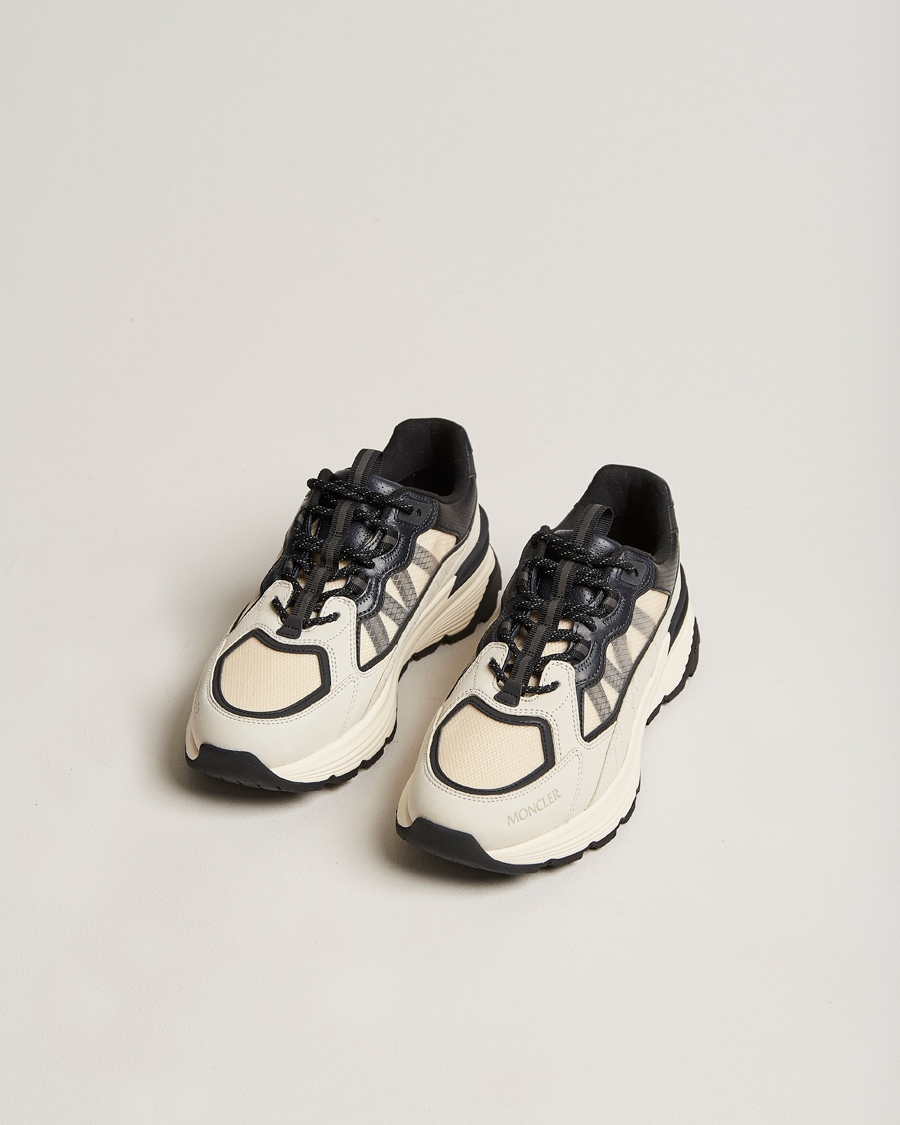 Herre | Moncler Lite Runner Sneakers Black/White | Moncler | Lite Runner Sneakers Black/White