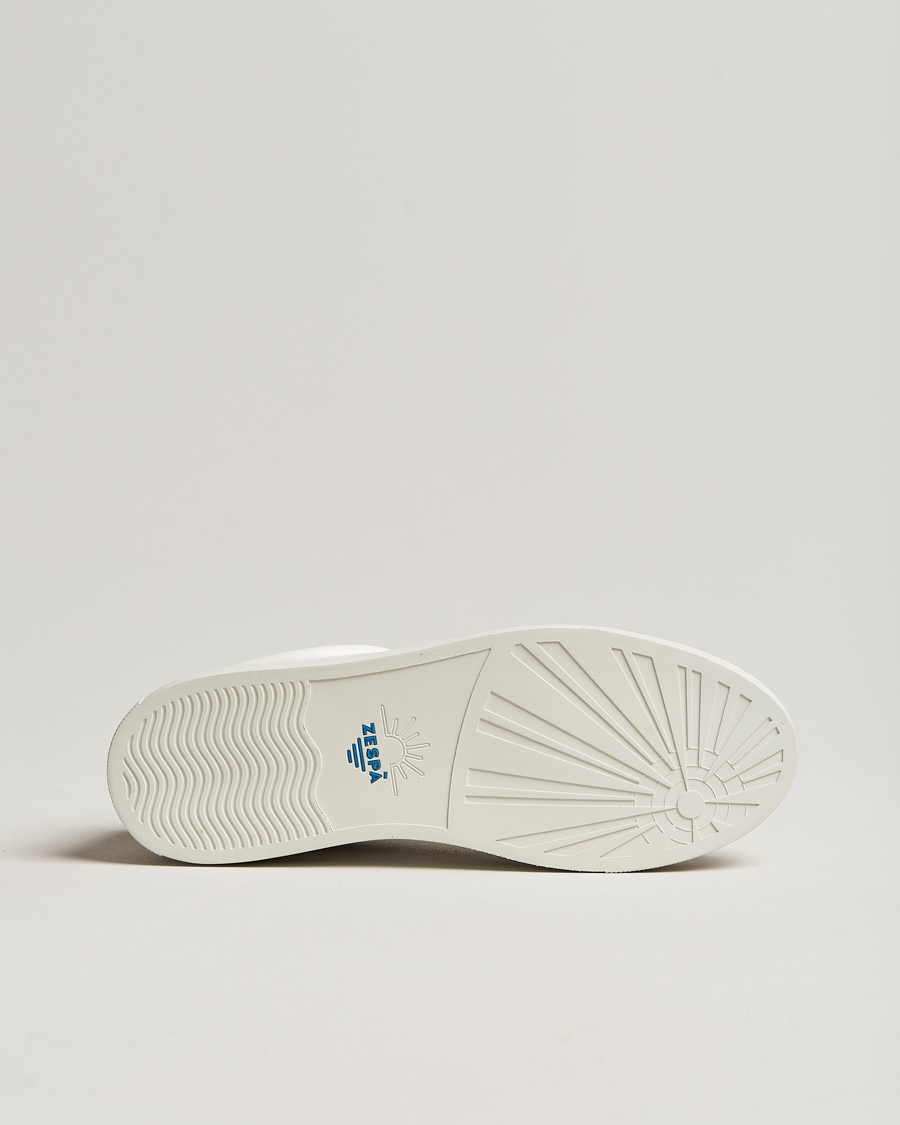 Herre | Zespà ZSP4 Nappa Leather Sneakers White/Dark Green | Zespà | ZSP4 Nappa Leather Sneakers White/Dark Green