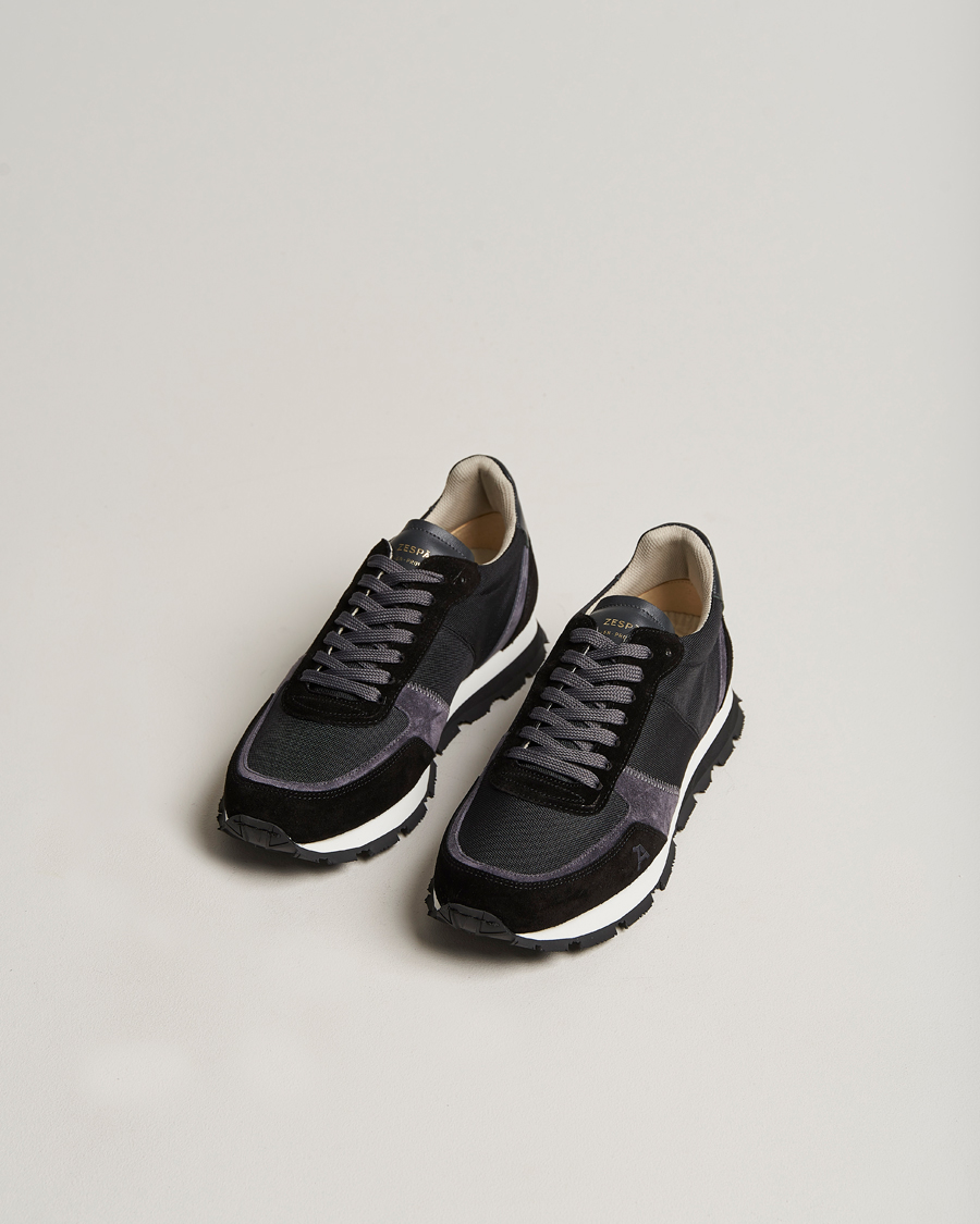 Herre | Zespà ZSP6 Pique Seaqual Running Sneaker Black/Grey | Zespà | ZSP6 Pique Seaqual Running Sneaker Black/Grey