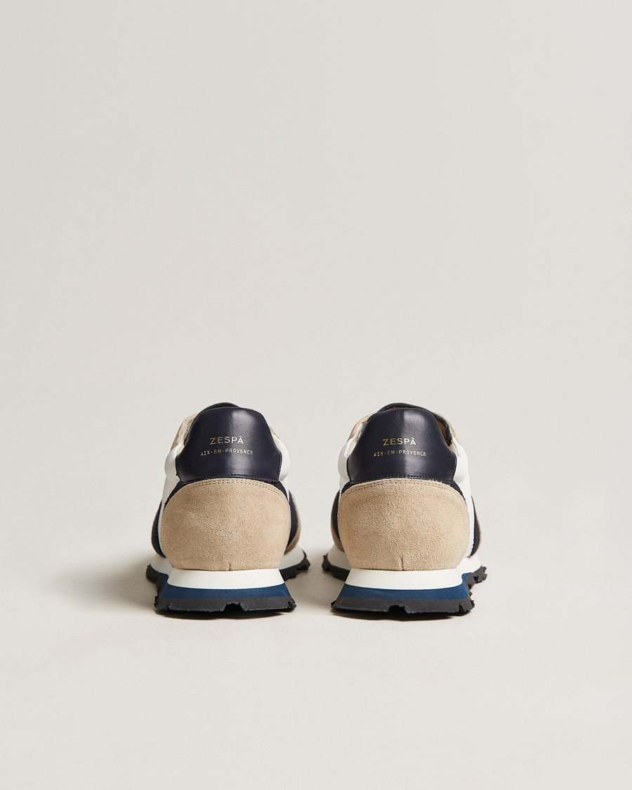 Herre | Zespà ZSP6 Pique Seaqual Running Sneaker Frost/Navy | Zespà | ZSP6 Pique Seaqual Running Sneaker Frost/Navy