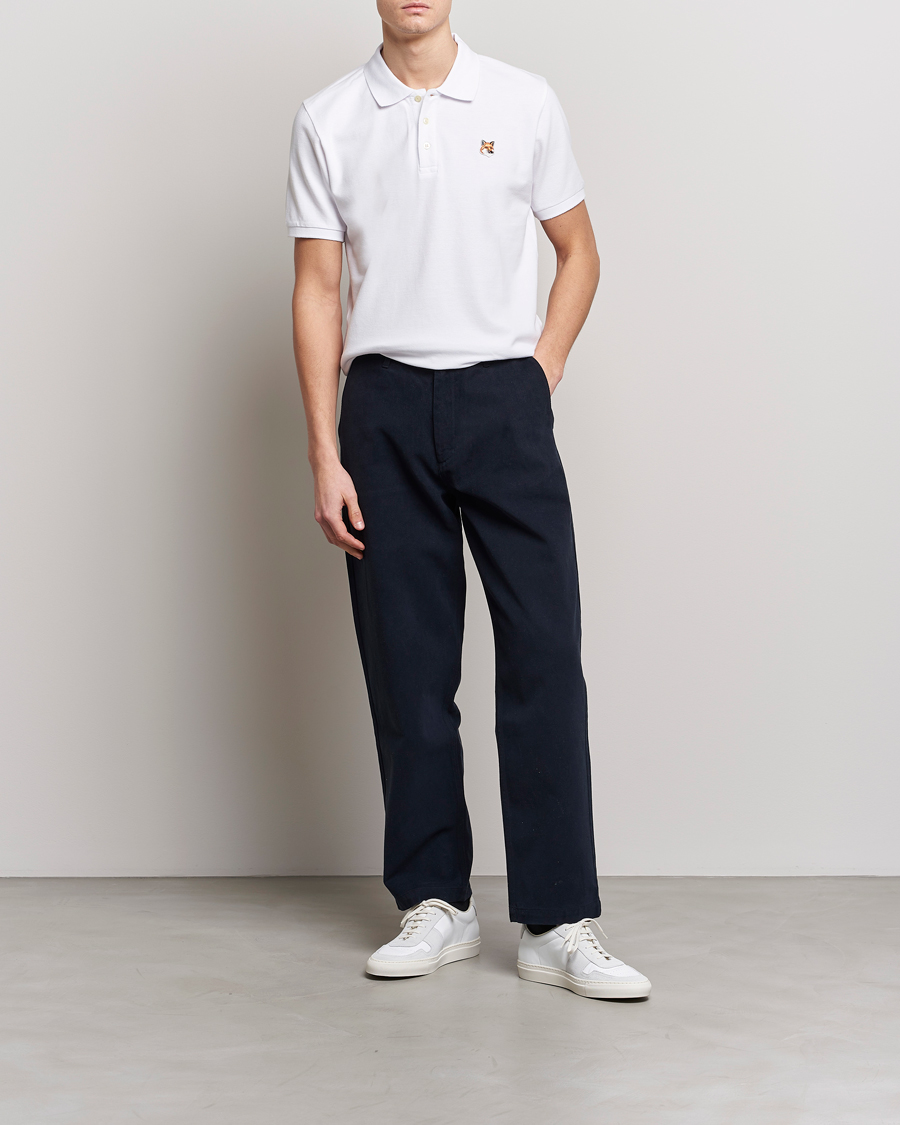 Herre | Polotrøjer | Maison Kitsuné | Fox Head Polo White