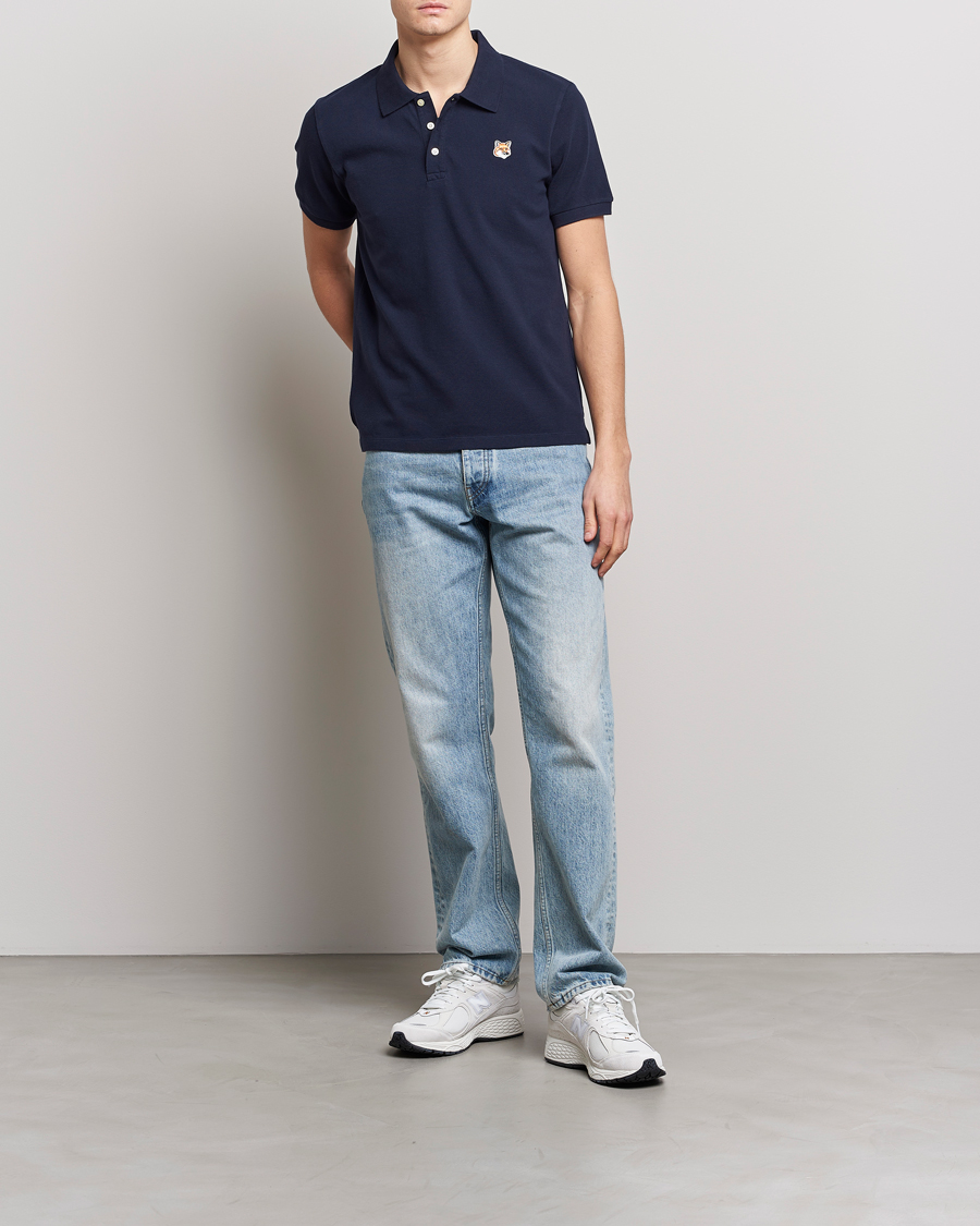 Herre | Polotrøjer | Maison Kitsuné | Fox Head Polo Navy