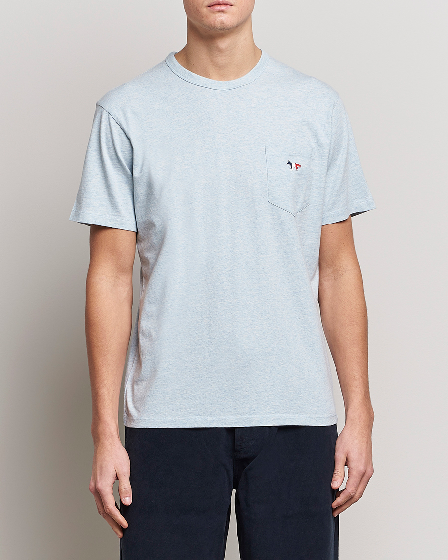 Herre | T-Shirts | Maison Kitsuné | Tricolor Fox Tee Blue Haze