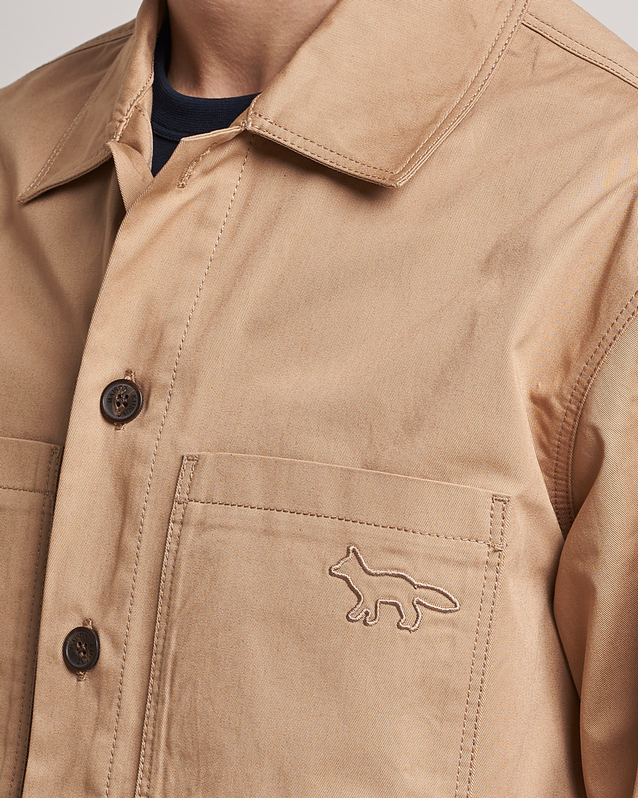 Herre | Jakker | Maison Kitsuné | Cotton Shirt Jacket Beige