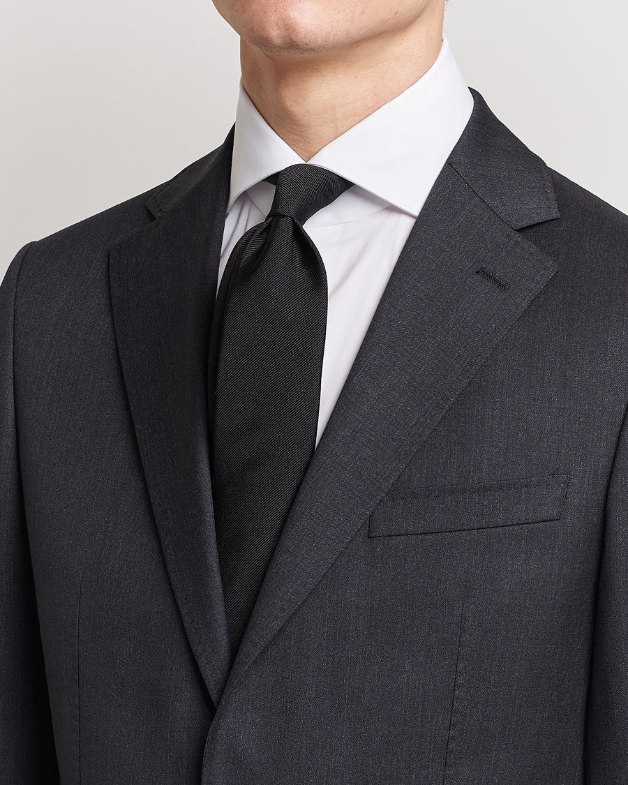 Herre | Tilbehør | BOSS BLACK | Silk 7,5 cm Tie Black