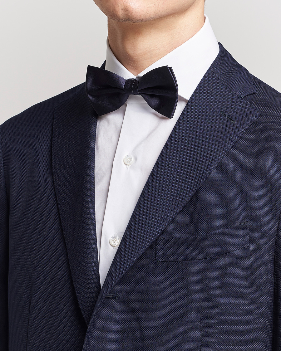 Men | Bow Ties | Amanda Christensen | Pre Tie Silk Ceremony Navy