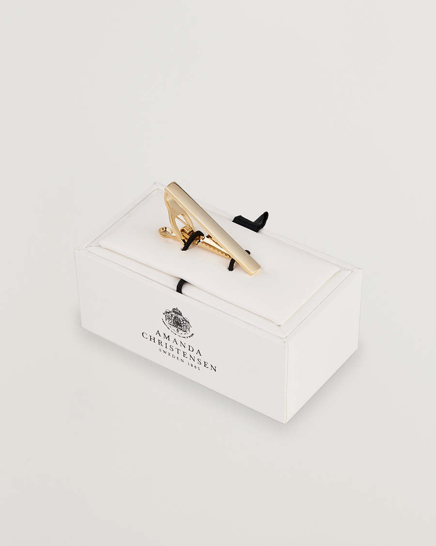 Herre | Amanda Christensen Tie Clip 4 cm Gold | Amanda Christensen | Tie Clip 4 cm Gold