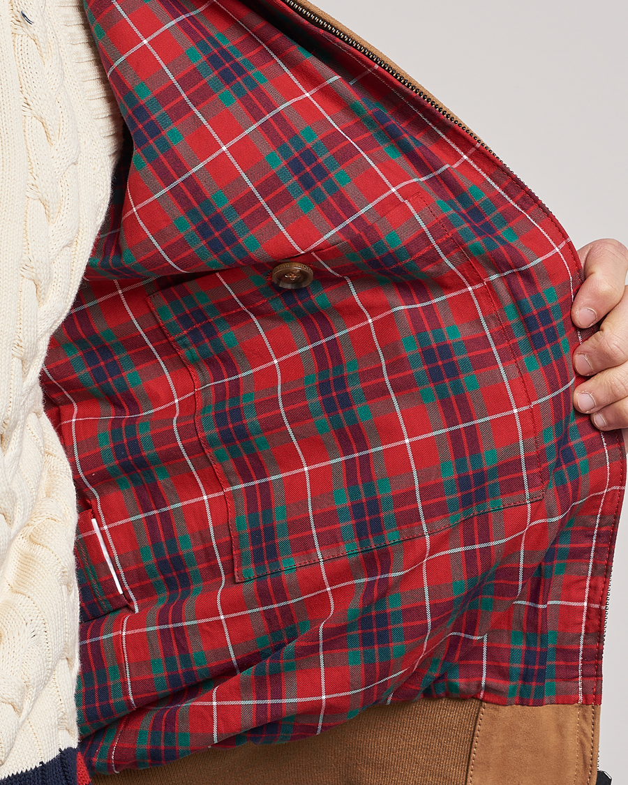 Herre | Jakker | Baracuta | G9 Suede Jacket Tobacco