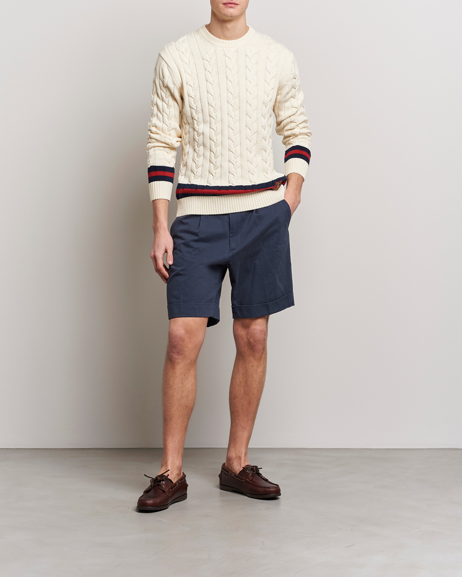 Herre | Shorts | Baracuta | Gabardine Chino Shorts Navy