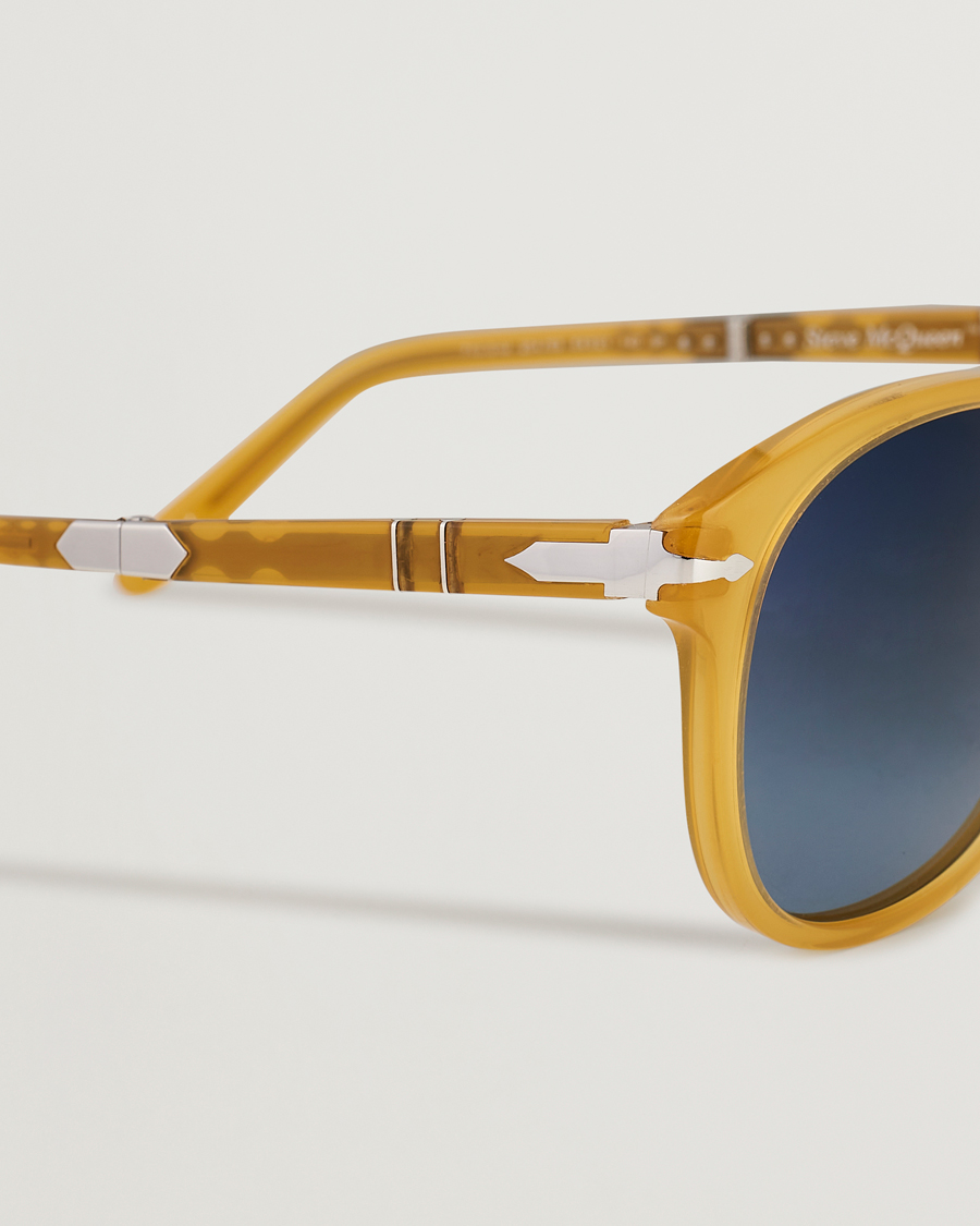 Herre | Persol 0PO0714 Steve McQueen Sunglasses Opal Yellow | Persol | 0PO0714 Steve McQueen Sunglasses Opal Yellow