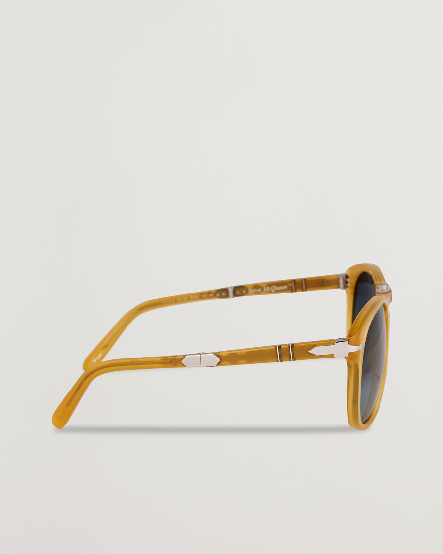 Herre | Persol 0PO0714 Steve McQueen Sunglasses Opal Yellow | Persol | 0PO0714 Steve McQueen Sunglasses Opal Yellow