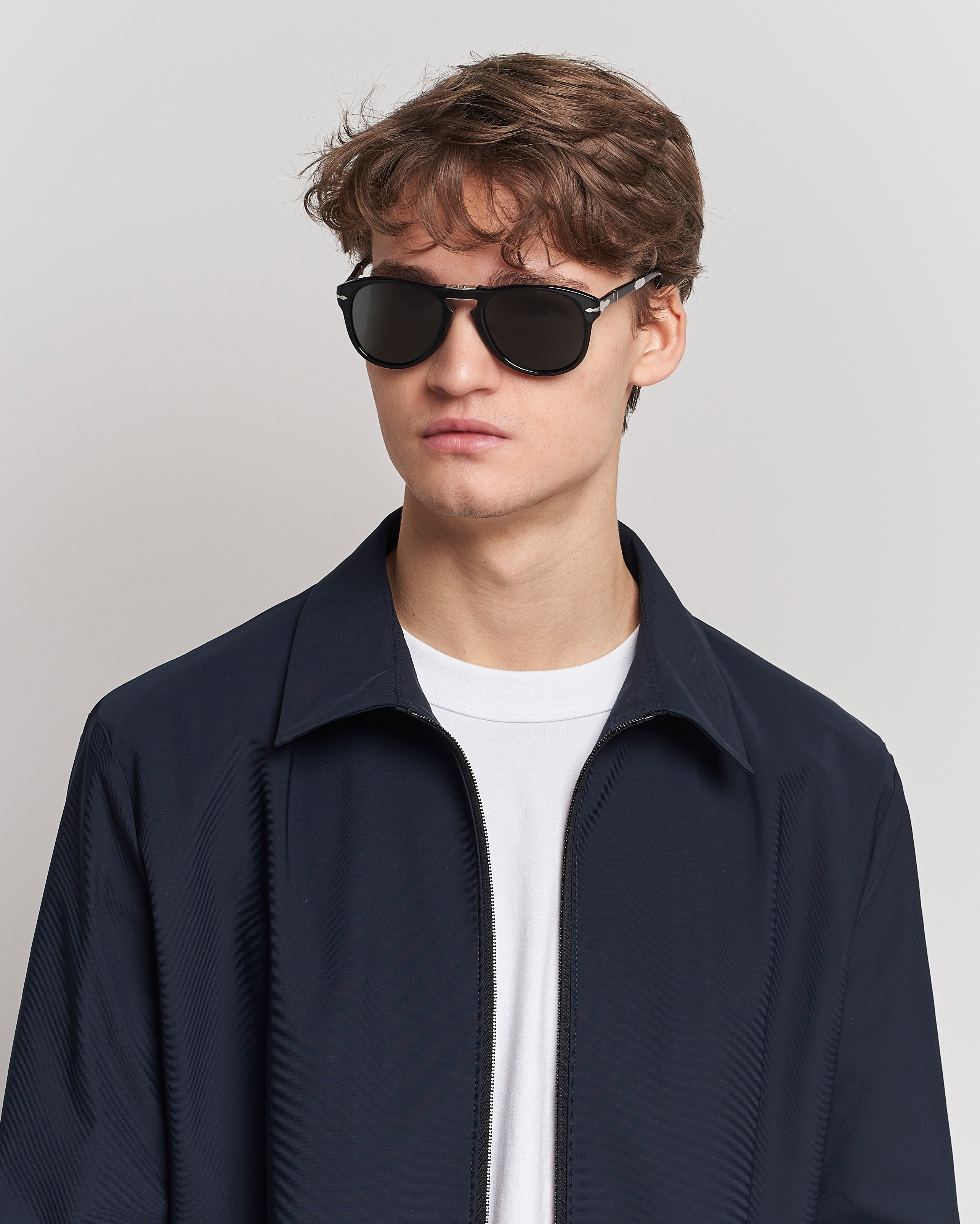 Herre | Persol 0PO0714 Steve McQueen Sunglasses Black | Persol | 0PO0714 Steve McQueen Sunglasses Black