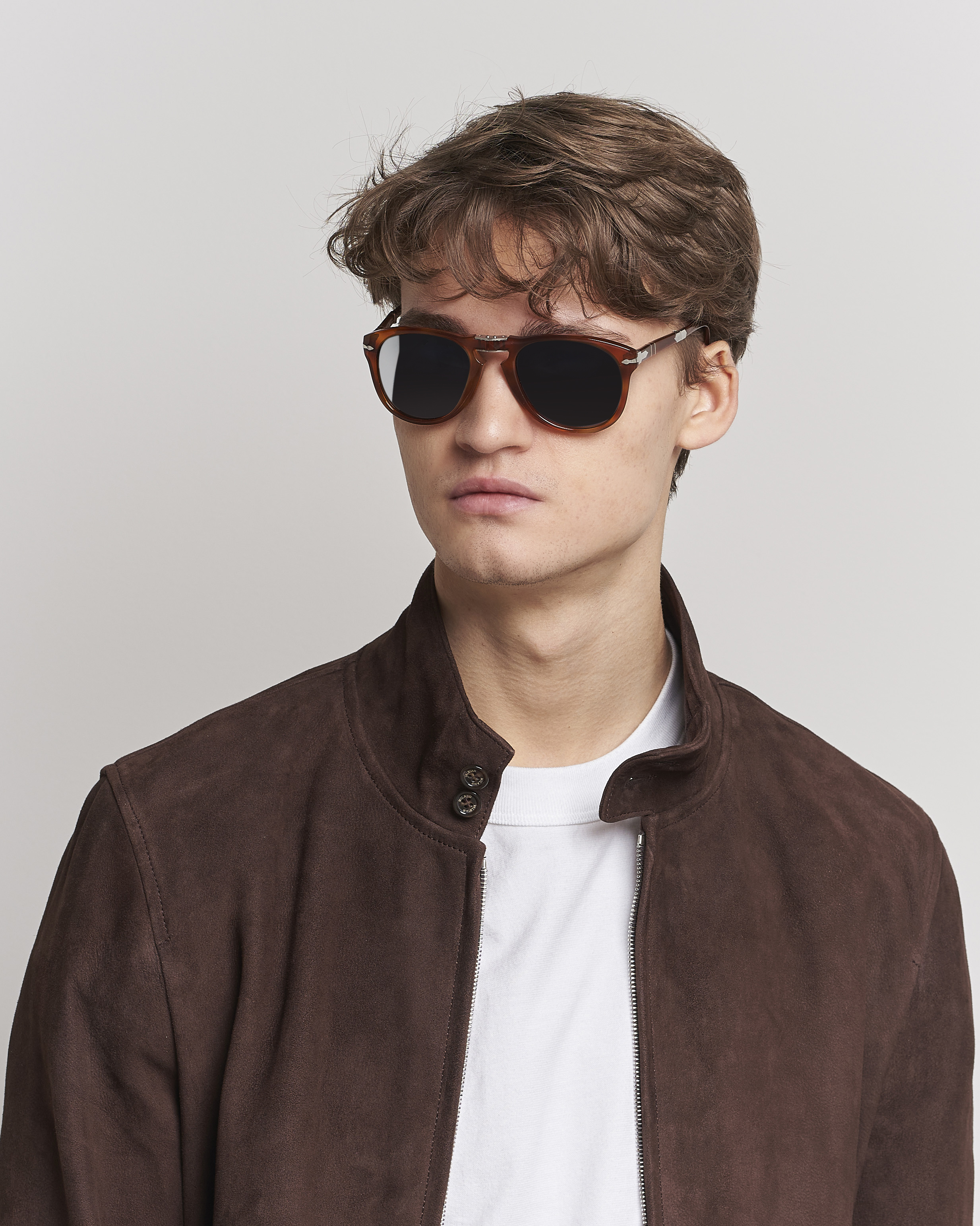 Herre | Persol 0PO0714 Steve McQueen Sunglasses Light Havana | Persol | 0PO0714 Steve McQueen Sunglasses Light Havana