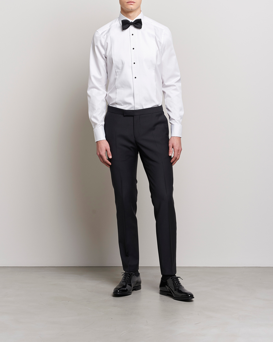 Herre |  | Stenströms | Slimline Open Smoking Shirt White