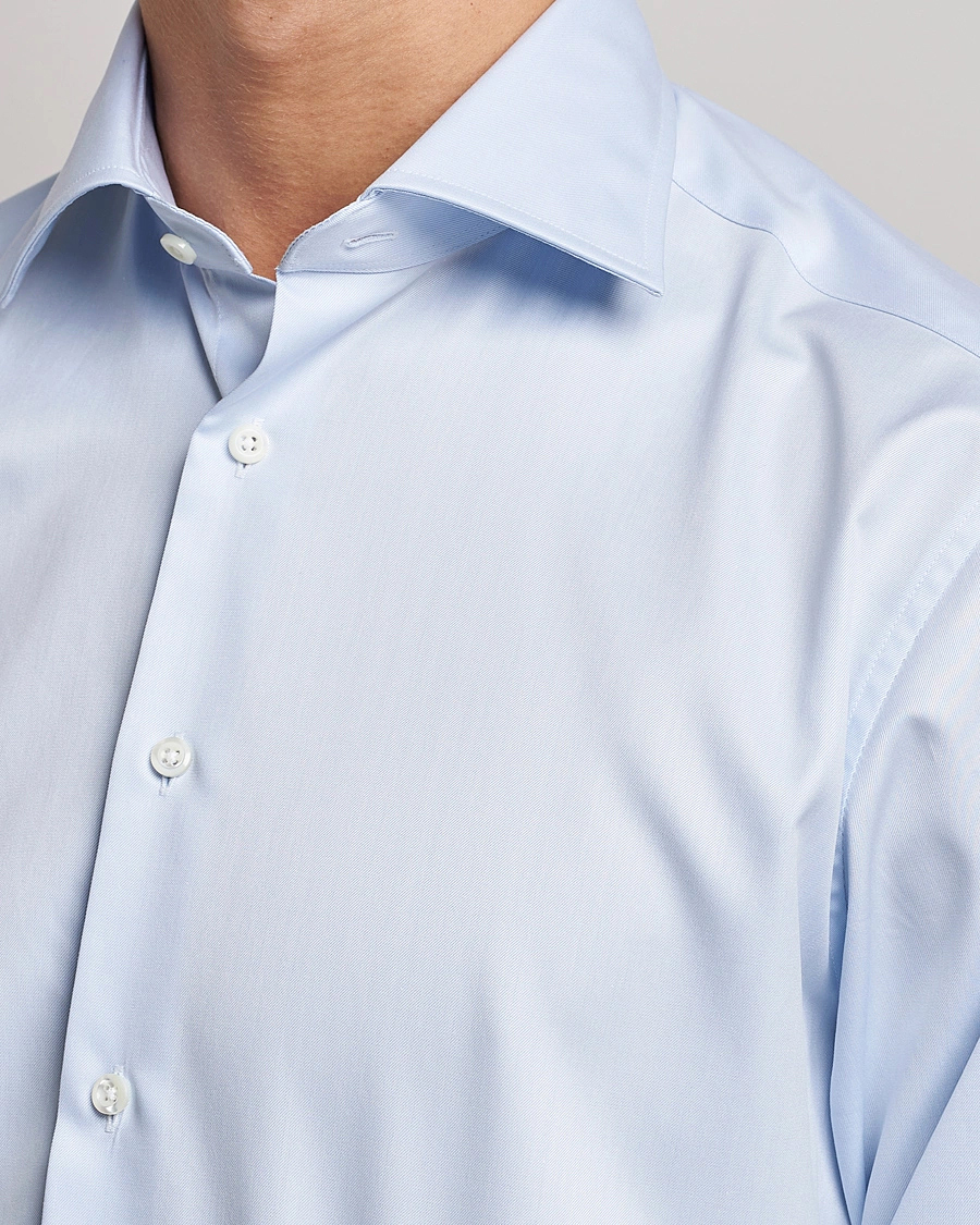 Men |  | Stenströms | Fitted Body X-Long Sleeve Shirt Light Blue