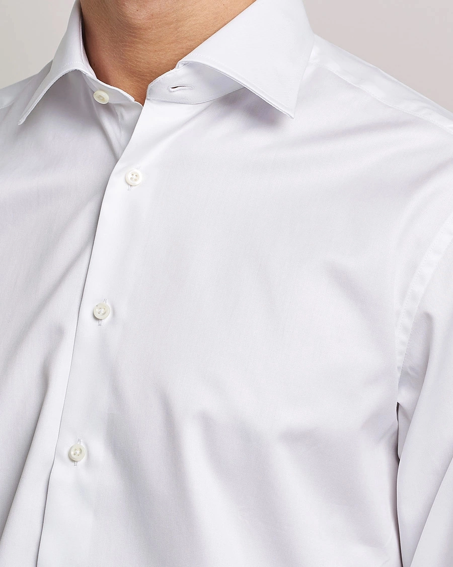 Herre | Businesskjorter | Stenströms | Fitted Body X-Long Sleeve Double Cuff Shirt White