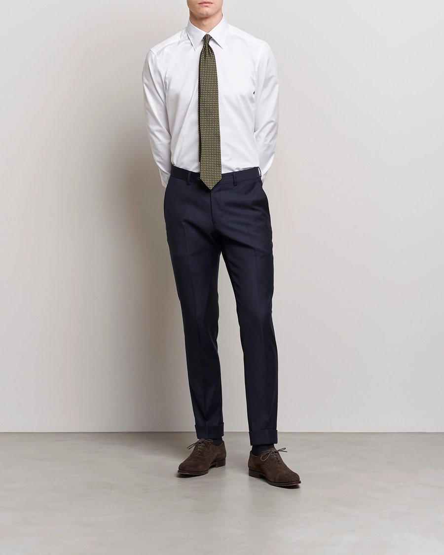 Herre | Businesskjorter | Stenströms | Slimline Kent Collar Shirt White