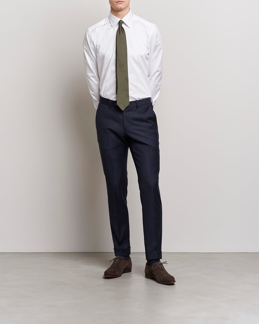 Herre | Formelle | Stenströms | Slimline Kent Collar Shirt White