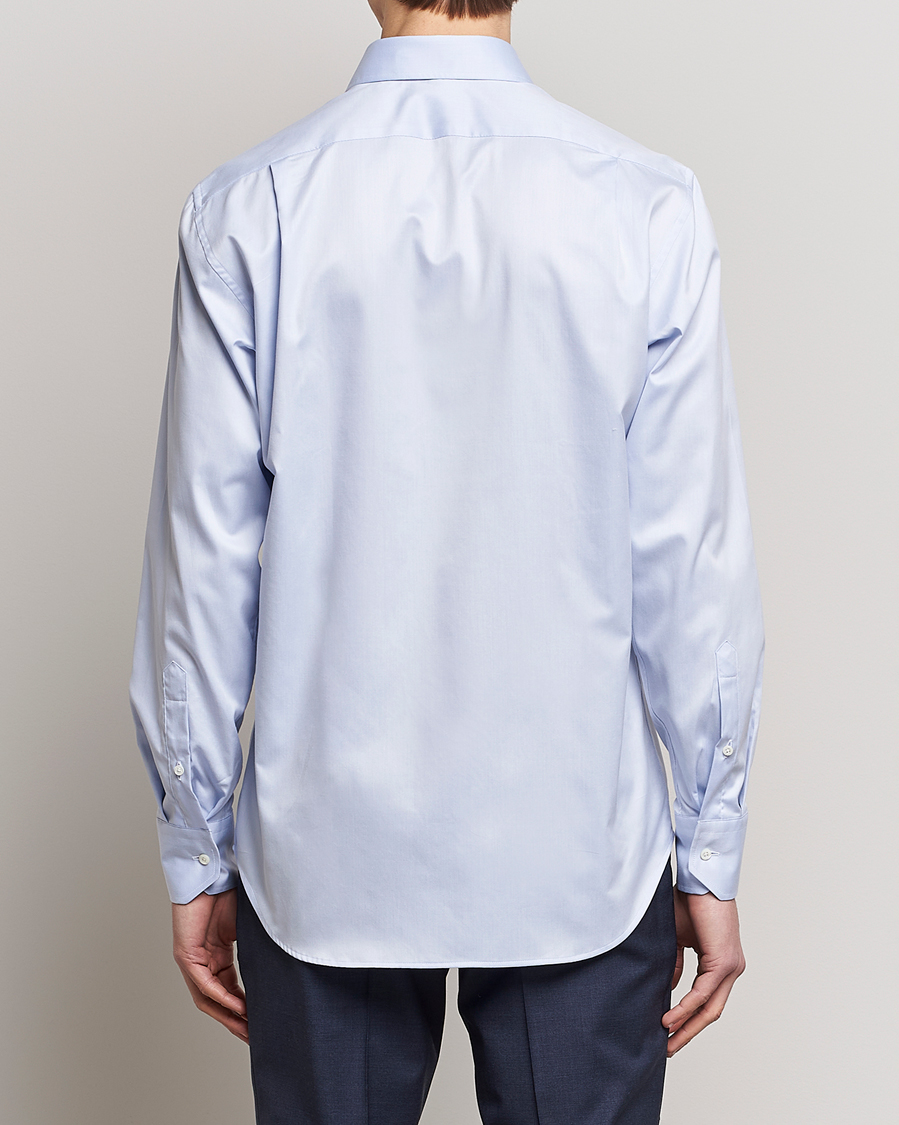Herre | Skjorter | Stenströms | Fitted Body Twofold Stretch Shirt Light Blue