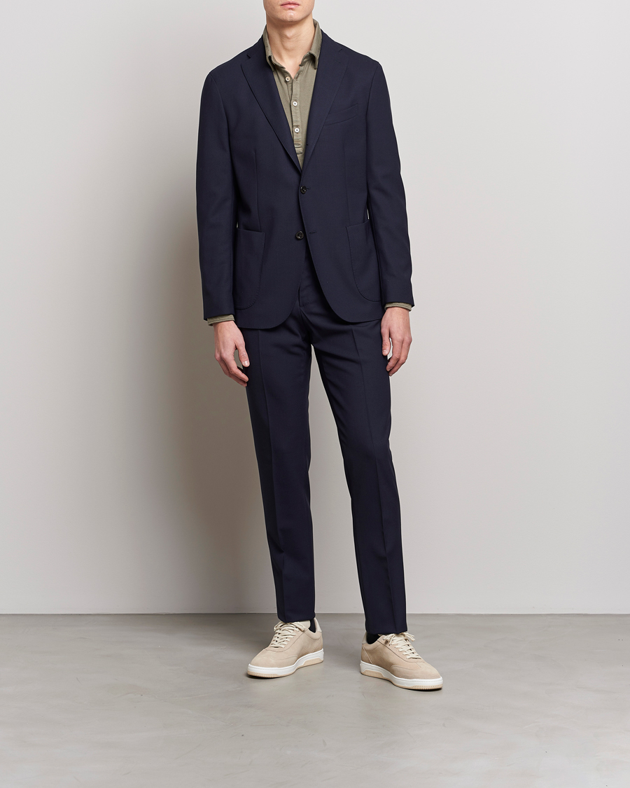 Herre | Todelte jakkesæt | Boglioli | K Jacket Wool Suit Navy