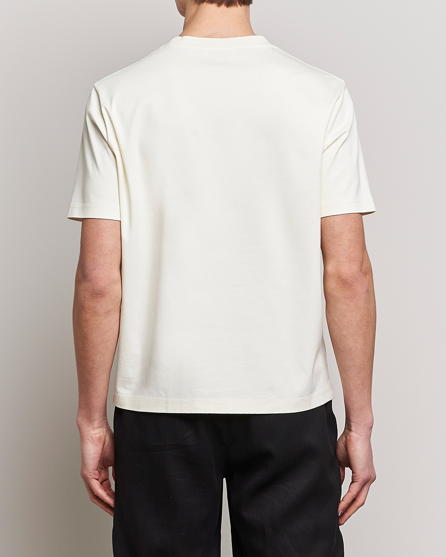Herre | T-Shirts | Lanvin | Curb Embroidered Logo T-Shirt Milk