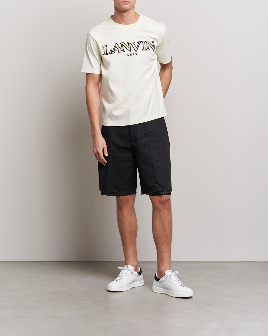 Herre | Shorts | Lanvin | Raw Edge Tailored Shorts Black