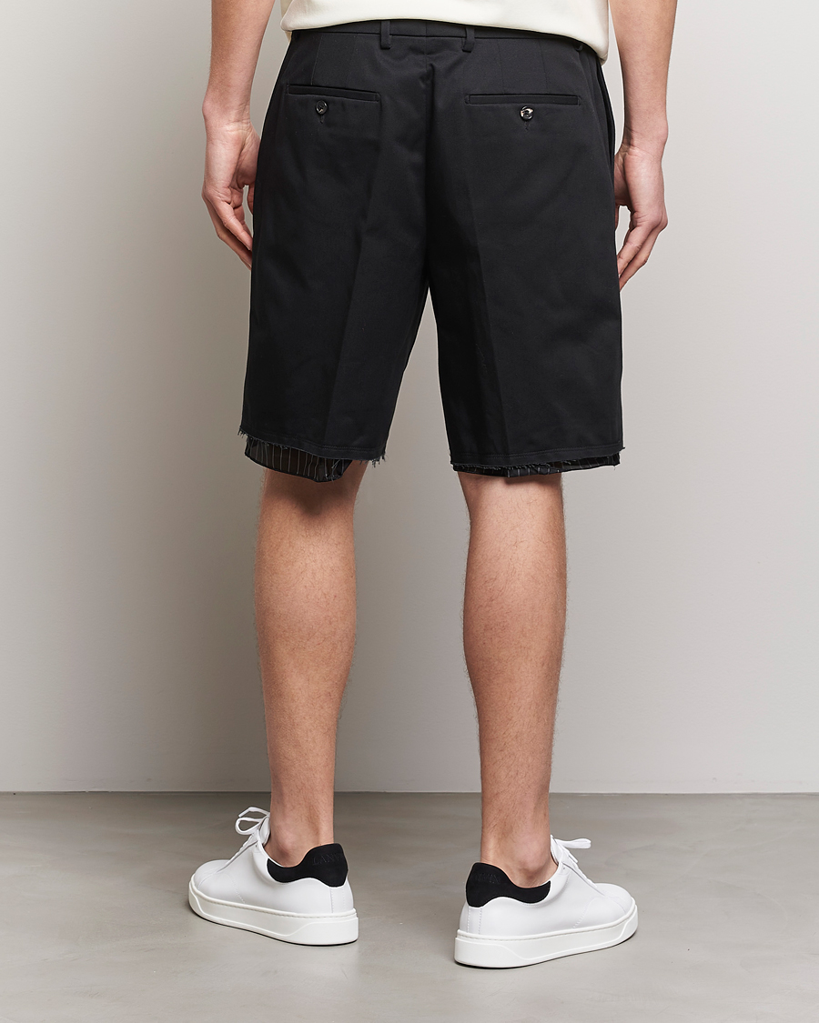 Herre | Shorts | Lanvin | Raw Edge Tailored Shorts Black