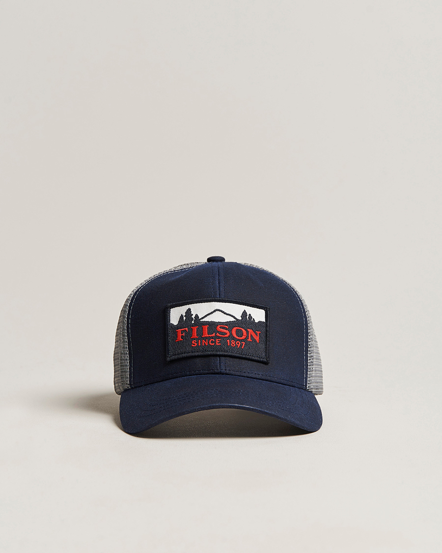 Herre | Filson Mesh Logger Cap Navy | Filson | Mesh Logger Cap Navy