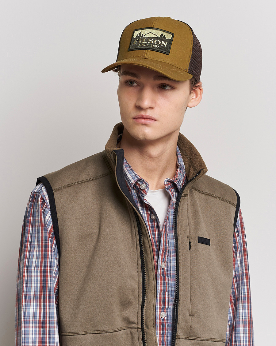 Herre | Hatte & kasketter | Filson | Logger Mesh Cap Dark Tan