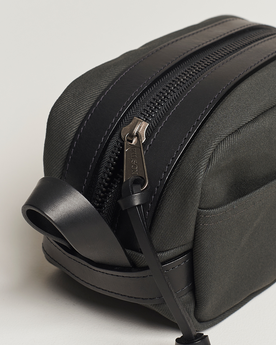Herre | Filson Rugged Twill Travel Kit Faded Black | Filson | Rugged Twill Travel Kit Faded Black