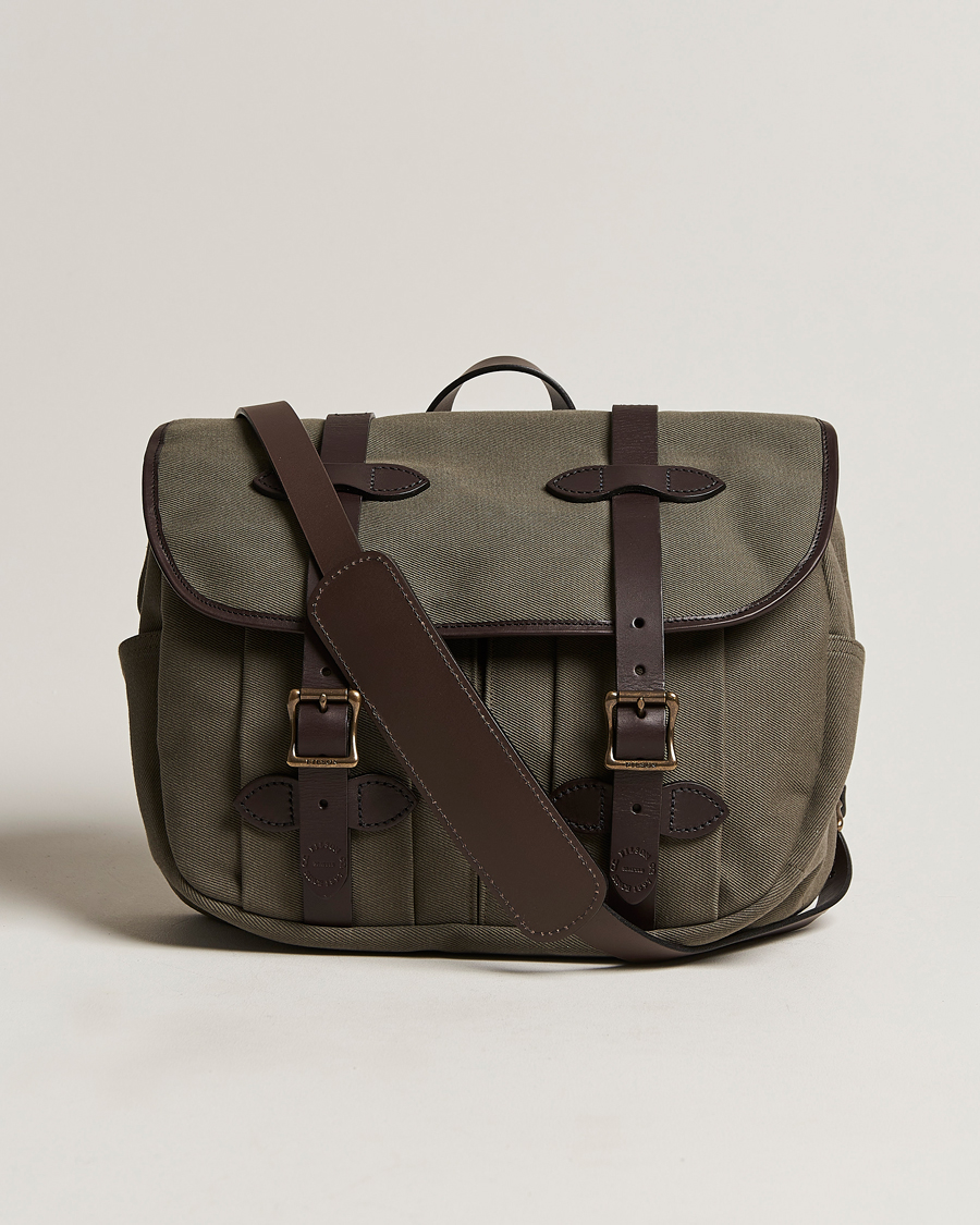 Herre | Filson Rugged Twill Medium Field Bag Otter Green | Filson | Rugged Twill Medium Field Bag Otter Green