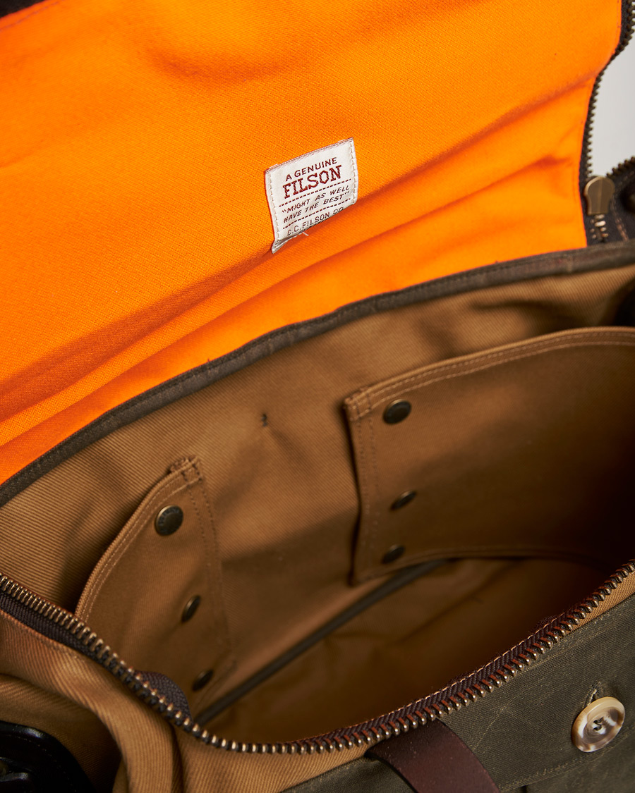 Herre | Filson Heritage Sportsman Bag Tan/Otter Green | Filson | Heritage Sportsman Bag Tan/Otter Green