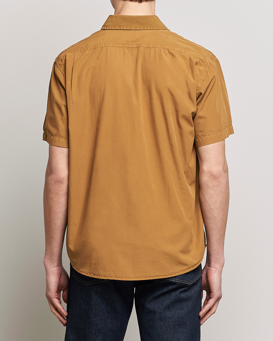 Herre | Skjorter | Filson | Washed Feather Cloth Short Sleeve Shirt Gold Ochre