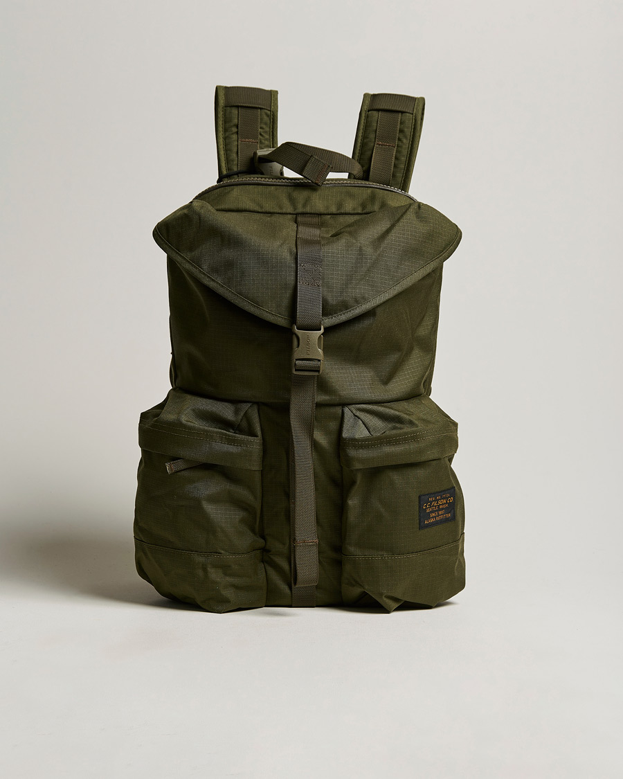Herre | Filson Ripstop Nylon Backpack Surplus Green | Filson | Ripstop Nylon Backpack Surplus Green