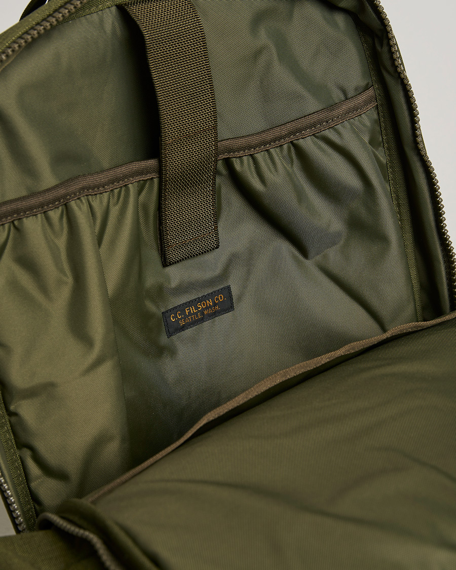 Herre | Filson Ripstop Nylon Backpack Surplus Green | Filson | Ripstop Nylon Backpack Surplus Green