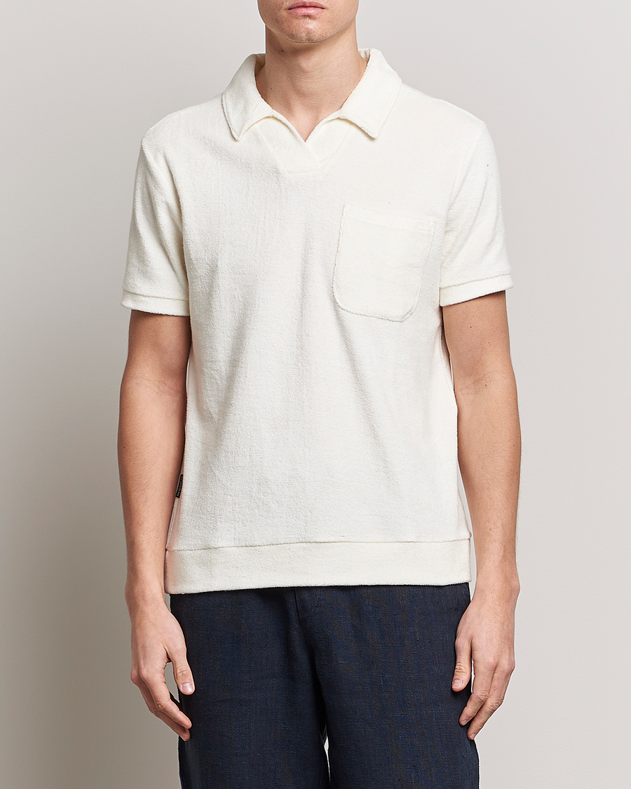 Herre | The Resort Co | The Resort Co | Terry Polo Shirt White