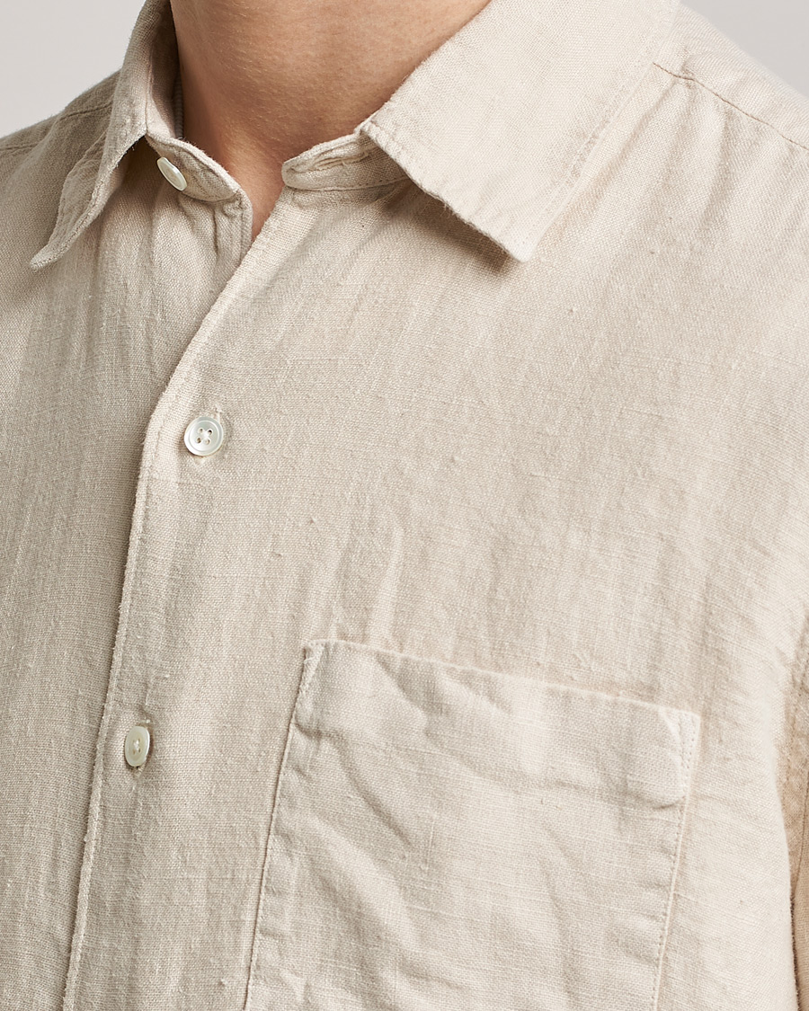 Herre | Skjorter | A Day's March | Abu Linen Shirt Sand