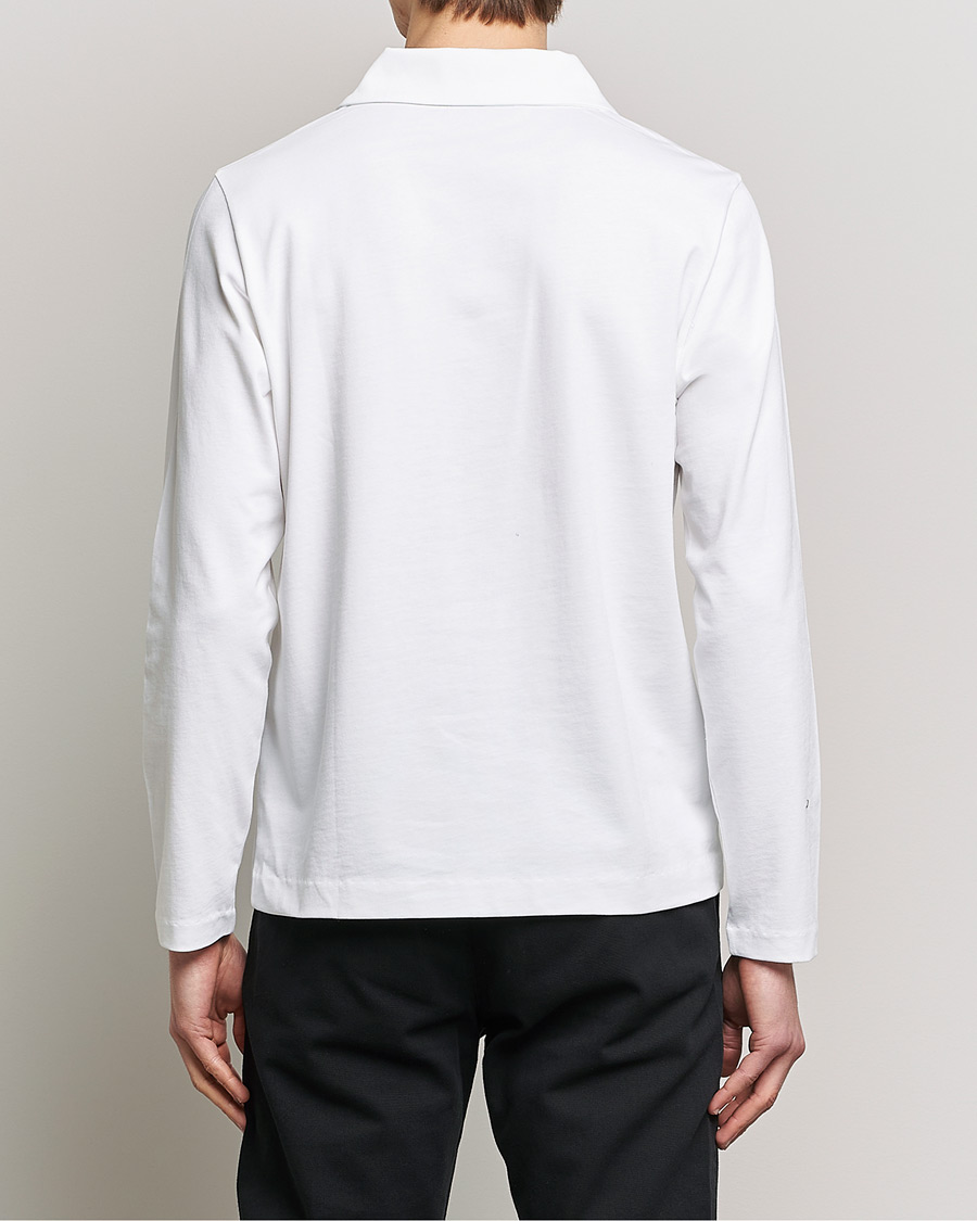Herre | Trøjer | A Day's March | Branford Long Sleeve Jersey Polo Off White