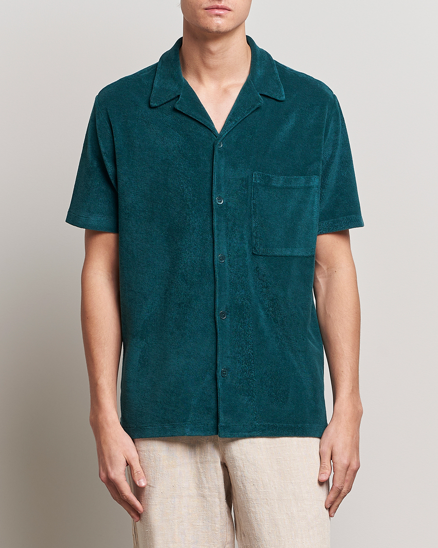Herre | Sommer | A Day's March | Yamu Short Sleeve Terry Shirt Teal