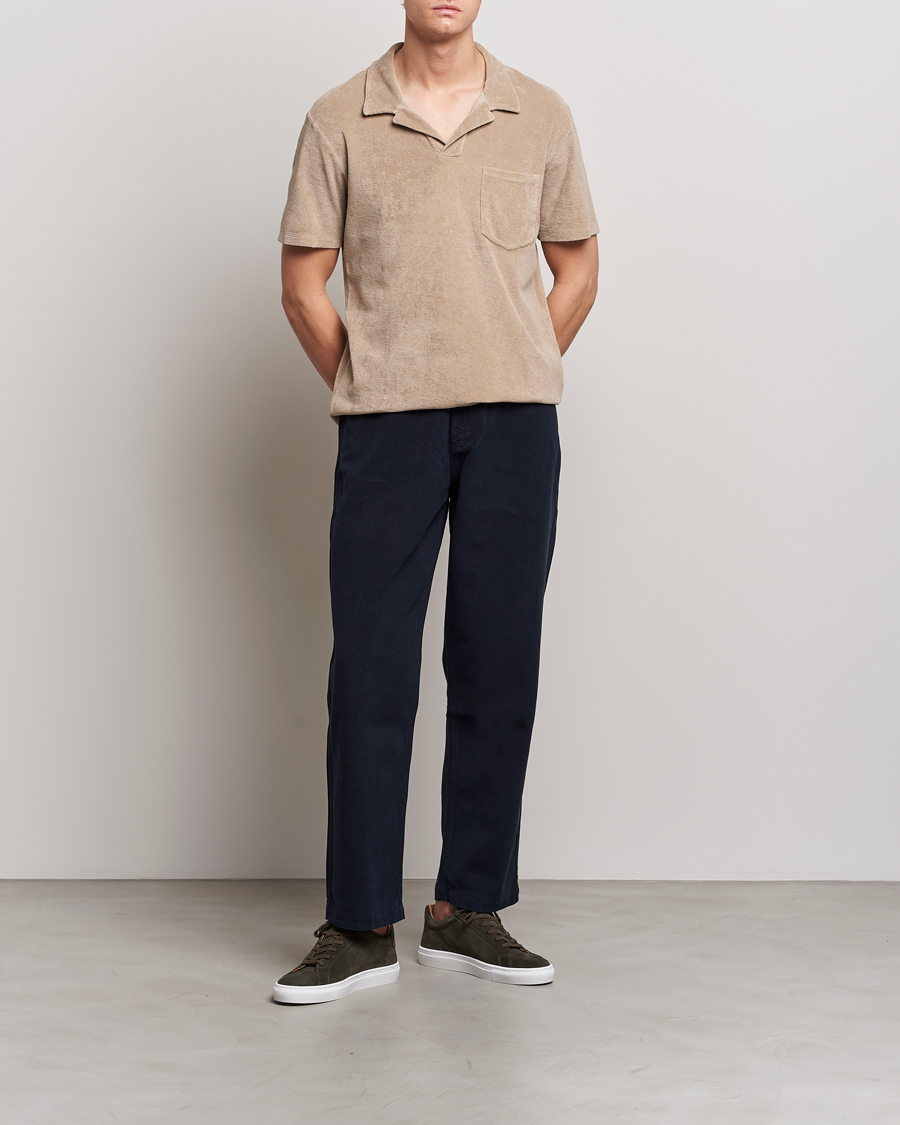 Herre | Polotrøjer | A Day's March | Terry Polo Khaki