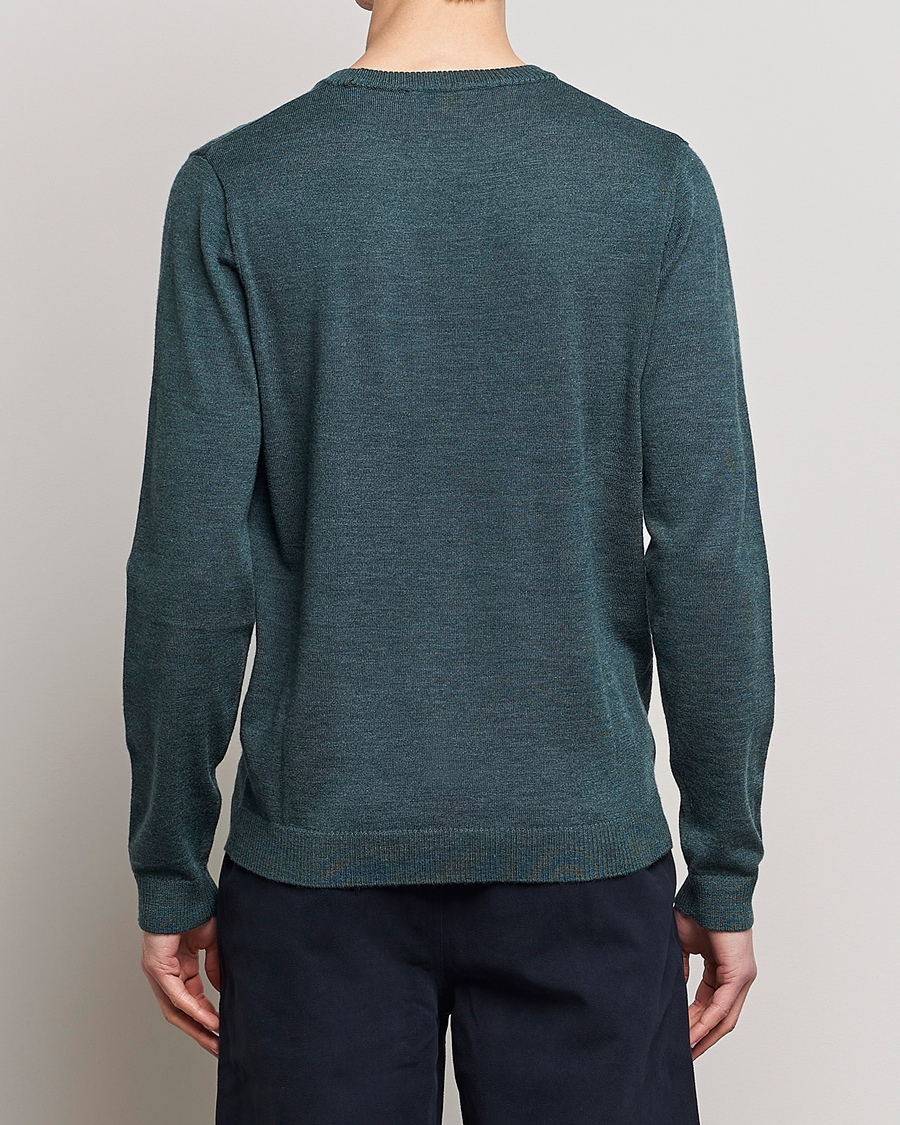 Herre | Trøjer | A Day's March | Alagon Merino Crew Pine mel