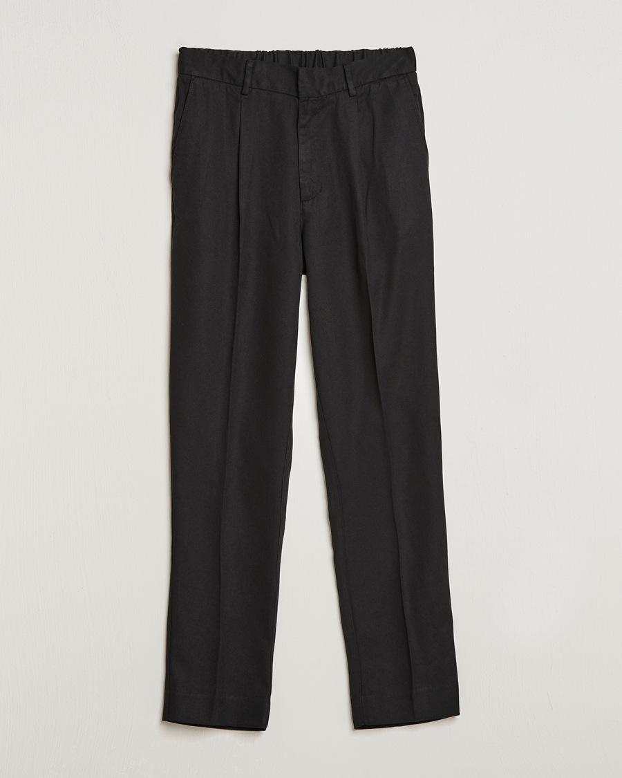 Herre | Bukser | A Day's March | Smart Trouser Tencel Black