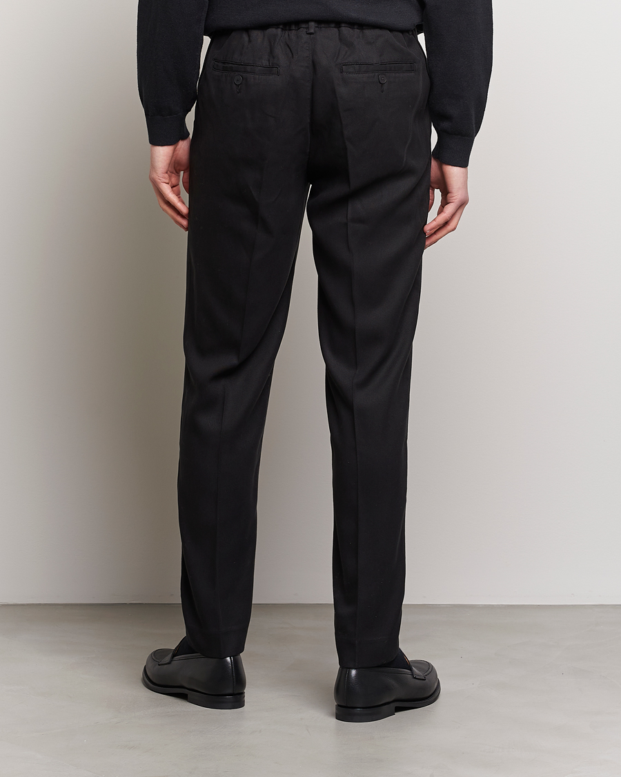 Herre | Bukser | A Day's March | Smart Trouser Tencel Black