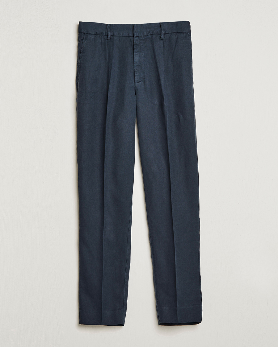 Herre | Bukser | A Day's March | Smart Trouser Tencel Navy