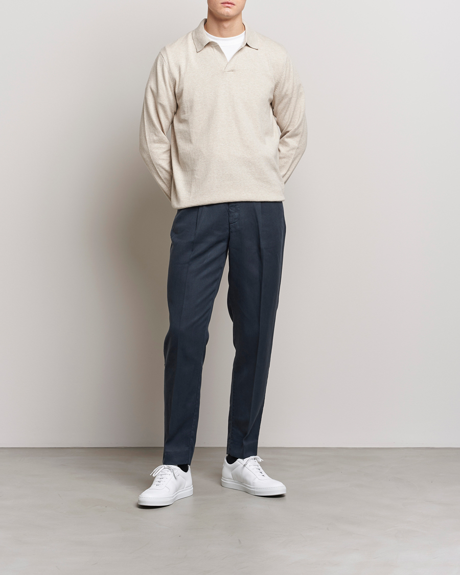 Herre | Bukser | A Day's March | Smart Trouser Tencel Navy