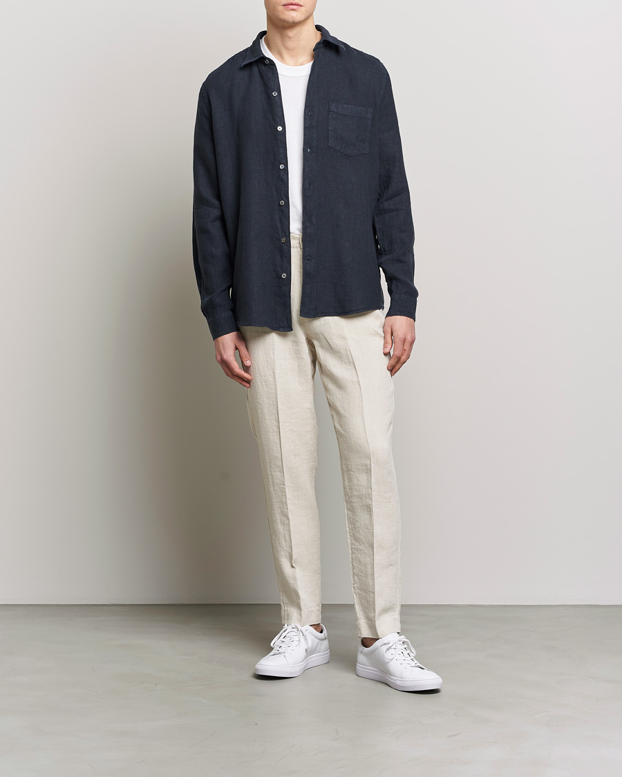 Herre | Bukser | A Day's March | Madu Linen Trouser Oyster