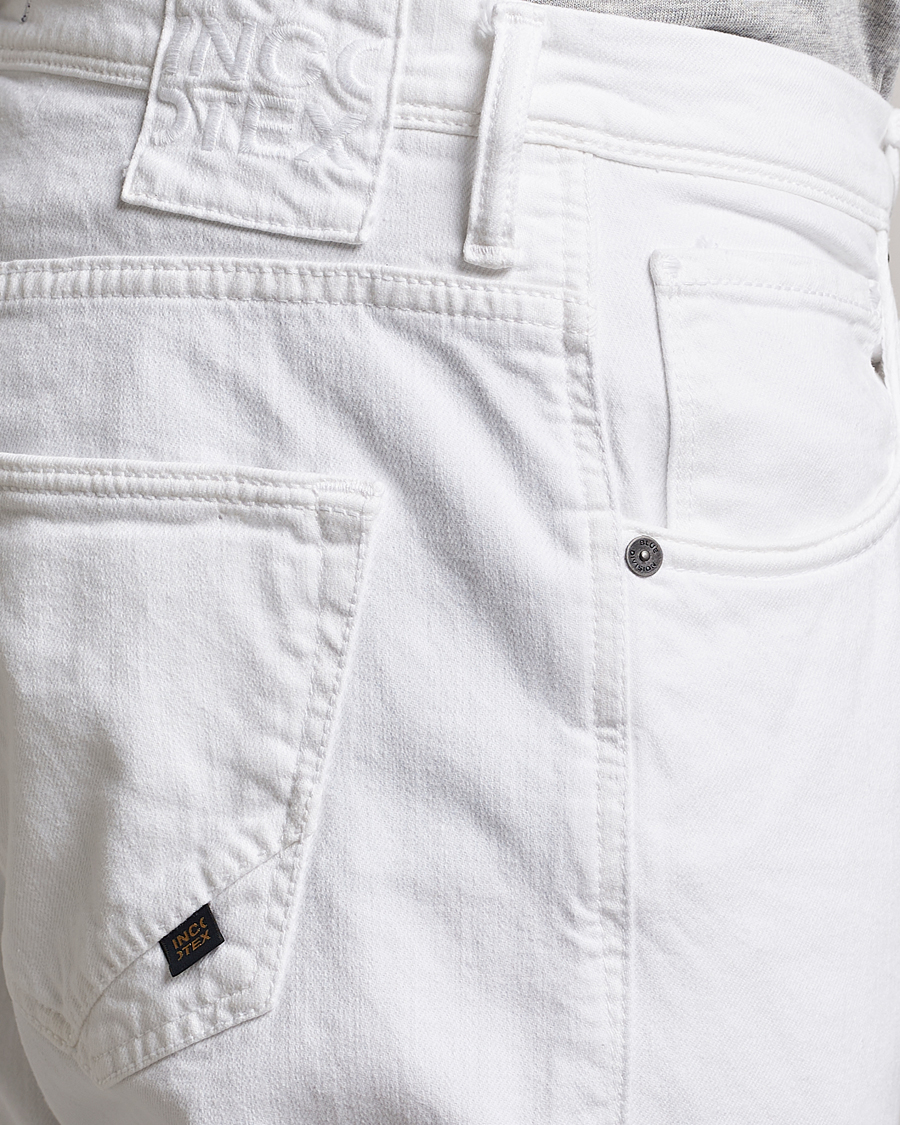 Herre | Bukser | Incotex | Cotton Stretch 5-Pocket Pants White